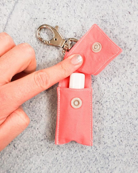 Chapstick Holder Keychain sewing pattern – Sew Modern Bags