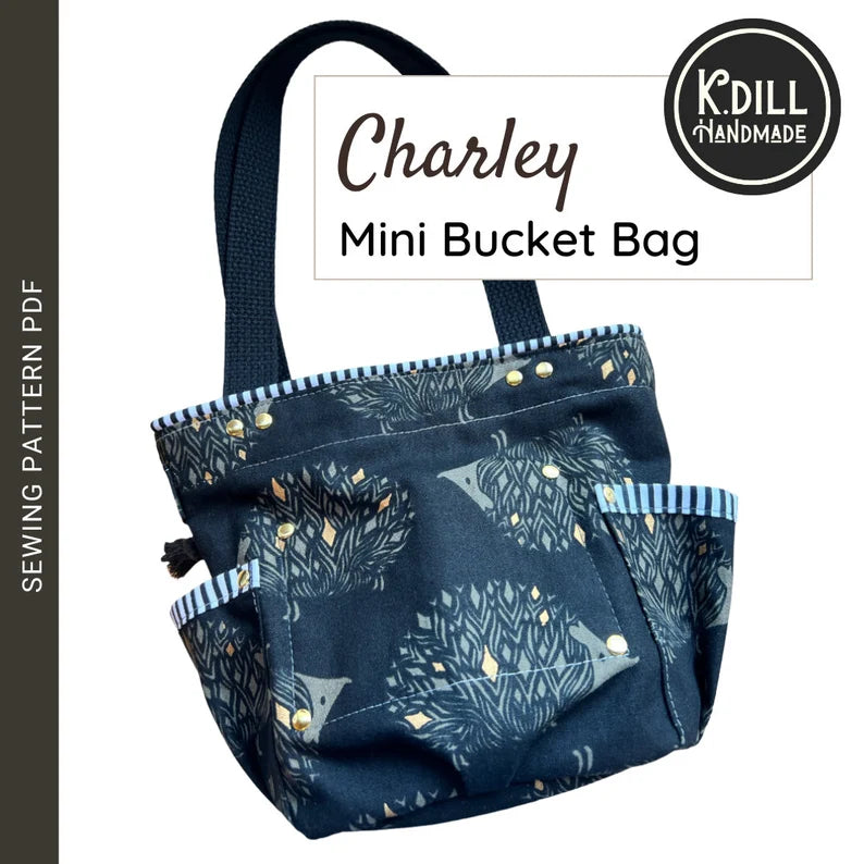 Charley Mini Bucket Bag sewing pattern