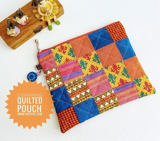 Charming Quilted Pouch (free + video) – Sew Modern Bags