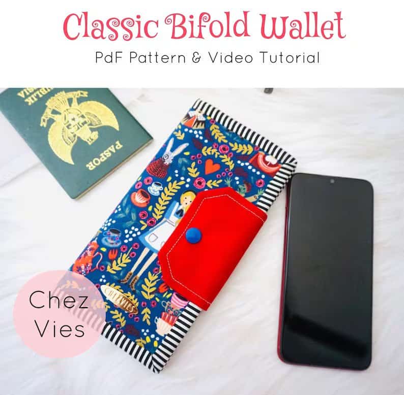 Classic Bifold Wallet sewing pattern