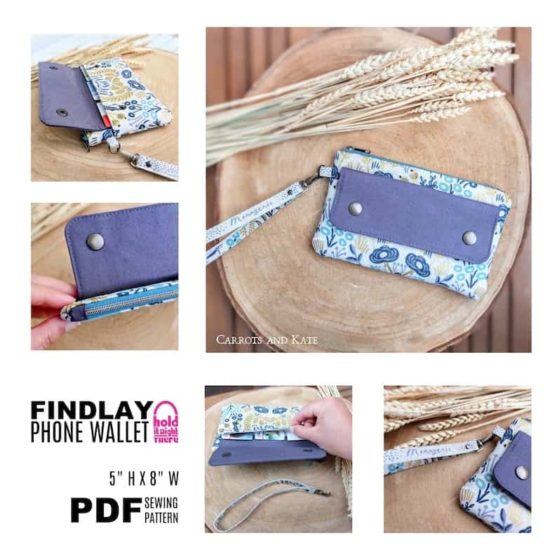 Findlay Phone Wallet (with videos) sewing pattern