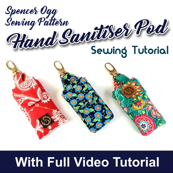 Hand Sanitizer Pod PDF pattern and video tutorial