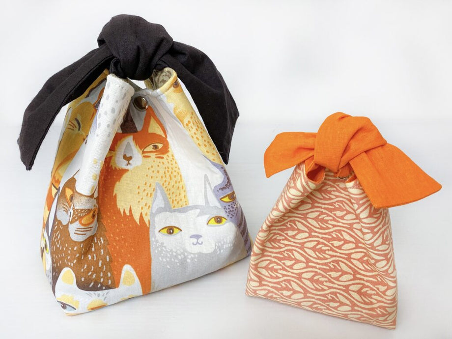 ●no content.● 221. Flower Knot Bag (3色) Knot Bag with Gusset – Indigobird