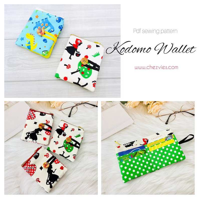 Kodomo Wallet sewing pattern