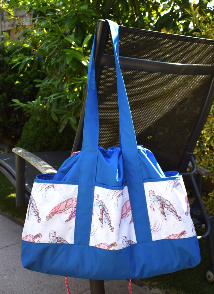 Ora - Large Tote/Beach Bag with Wristlet Wallet sewing pattern