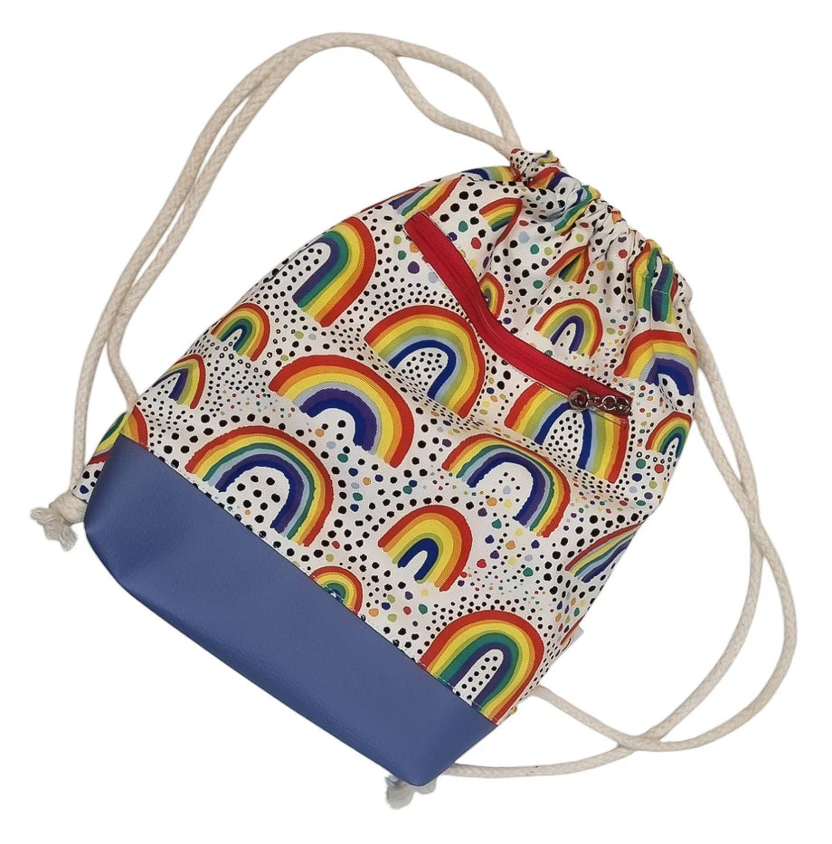 Drawstring Backpack Kids/Adult (2 Sizes) – Sew Modern Bags