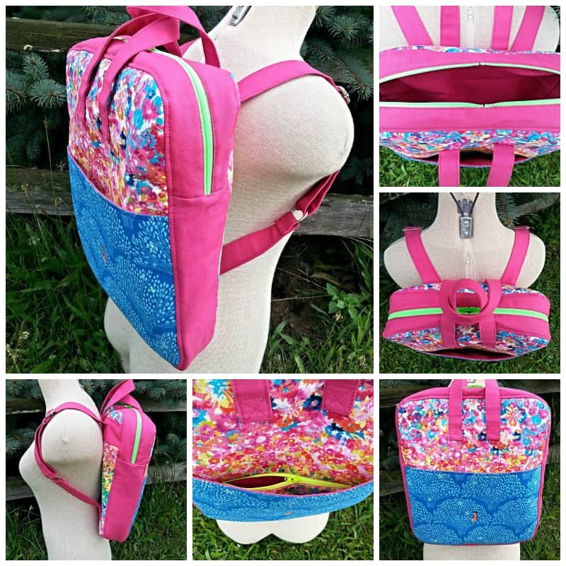 The Bookbag Backpack sewing pattern