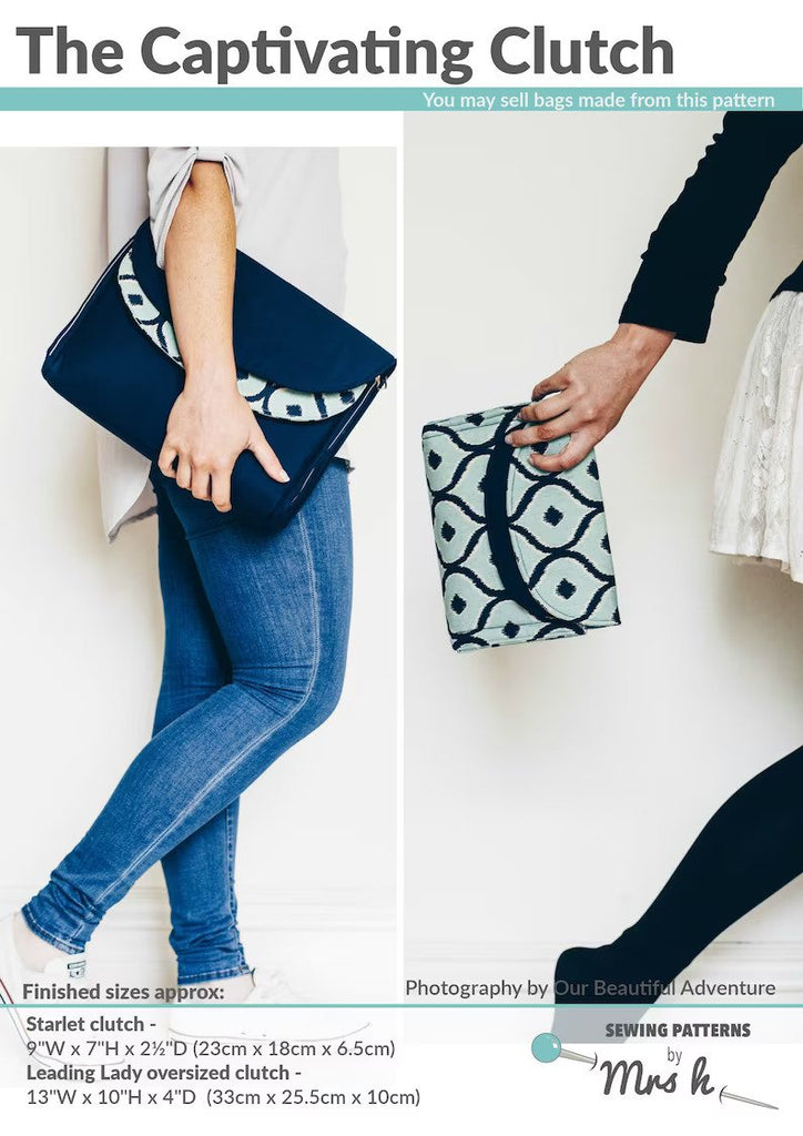 The Captivating Clutch sewing pattern