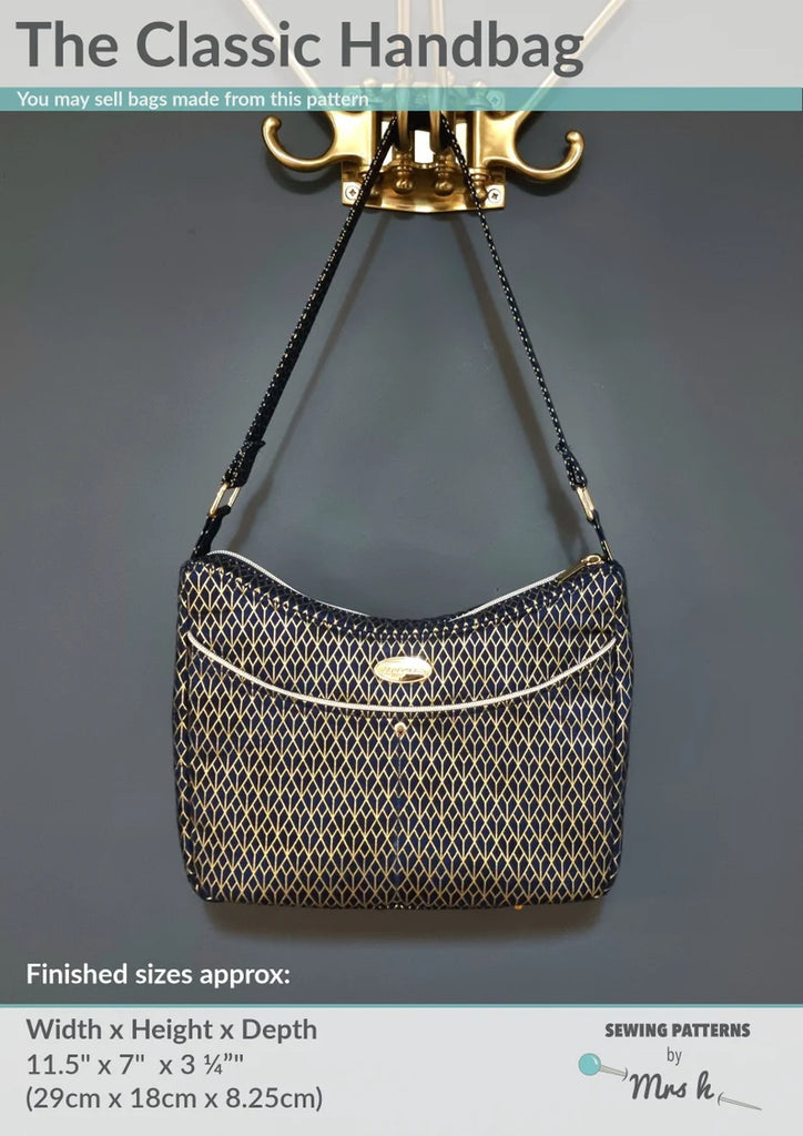 The Classic Handbag sewing pattern