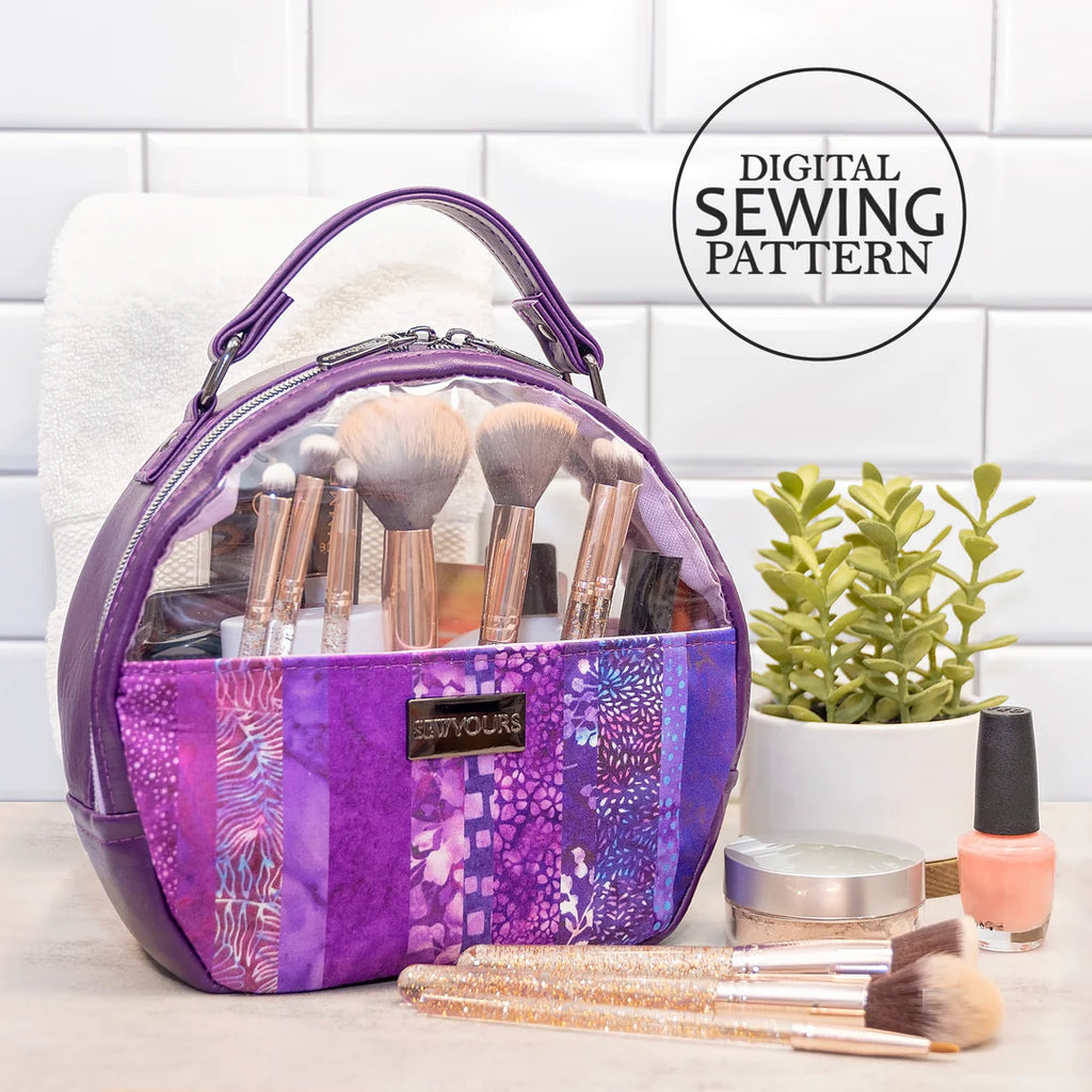 The Glam and Go Cosmetic Bag sewing pattern