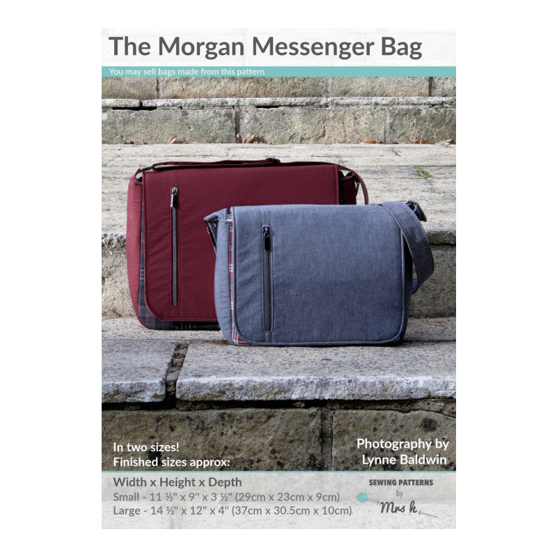 The Morgan Messenger Bag sewing pattern