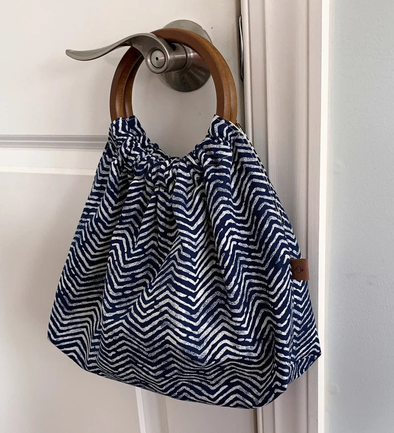 Crochet Bag Pattern With Wood Handle, Handbag, Diy, Granny, Square, Easy,  Cotton, Yarn, Colorful, Pastel, Unique Design, Handmade - Etsy