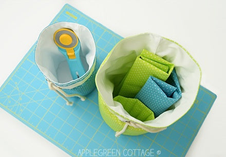 How To String A Drawstring Bag - AppleGreen Cottage