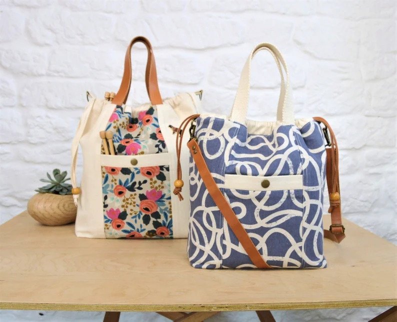 Maxwell Bag Pattern Maxine Project Tote Bag (3 sizes +video) – Sew Modern Bags