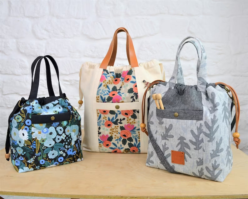 Maxwell Bag Pattern Maxine Project Tote Bag (3 sizes +video) – Sew Modern Bags