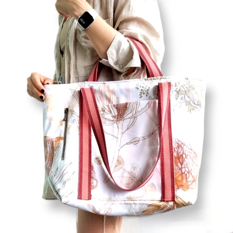 Zippered Tote Bag sewing pattern (with video)