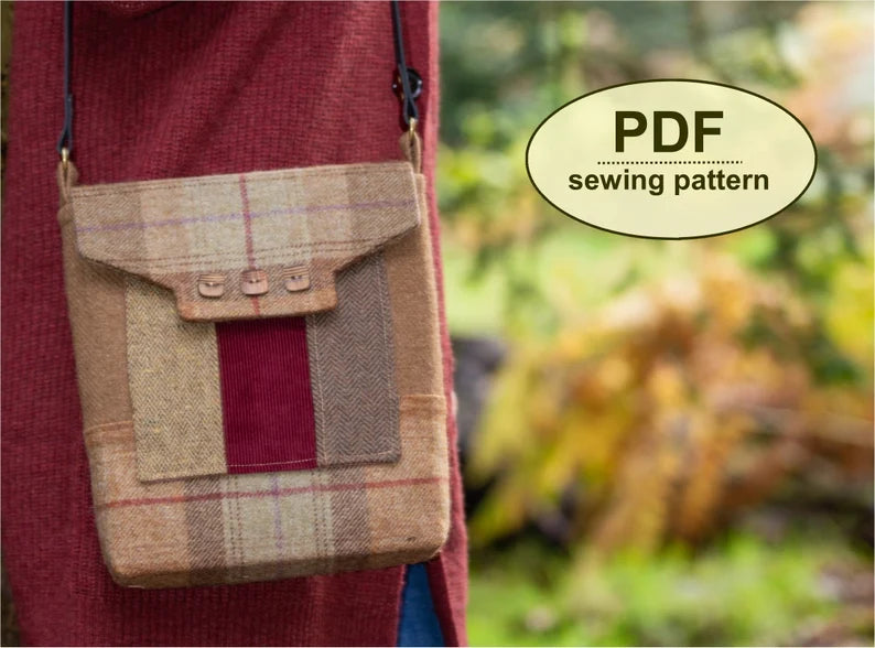Letheringsett Messenger Bag sewing pattern