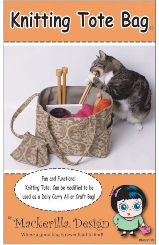 Knitting Project Tote Bag - Main Image