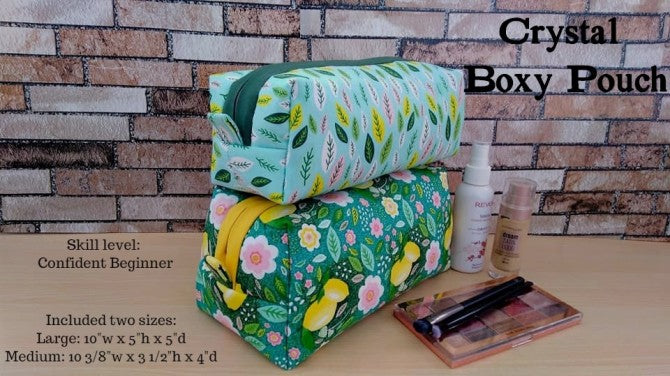 Crystal Boxy Pouch – Sew Modern Bags
