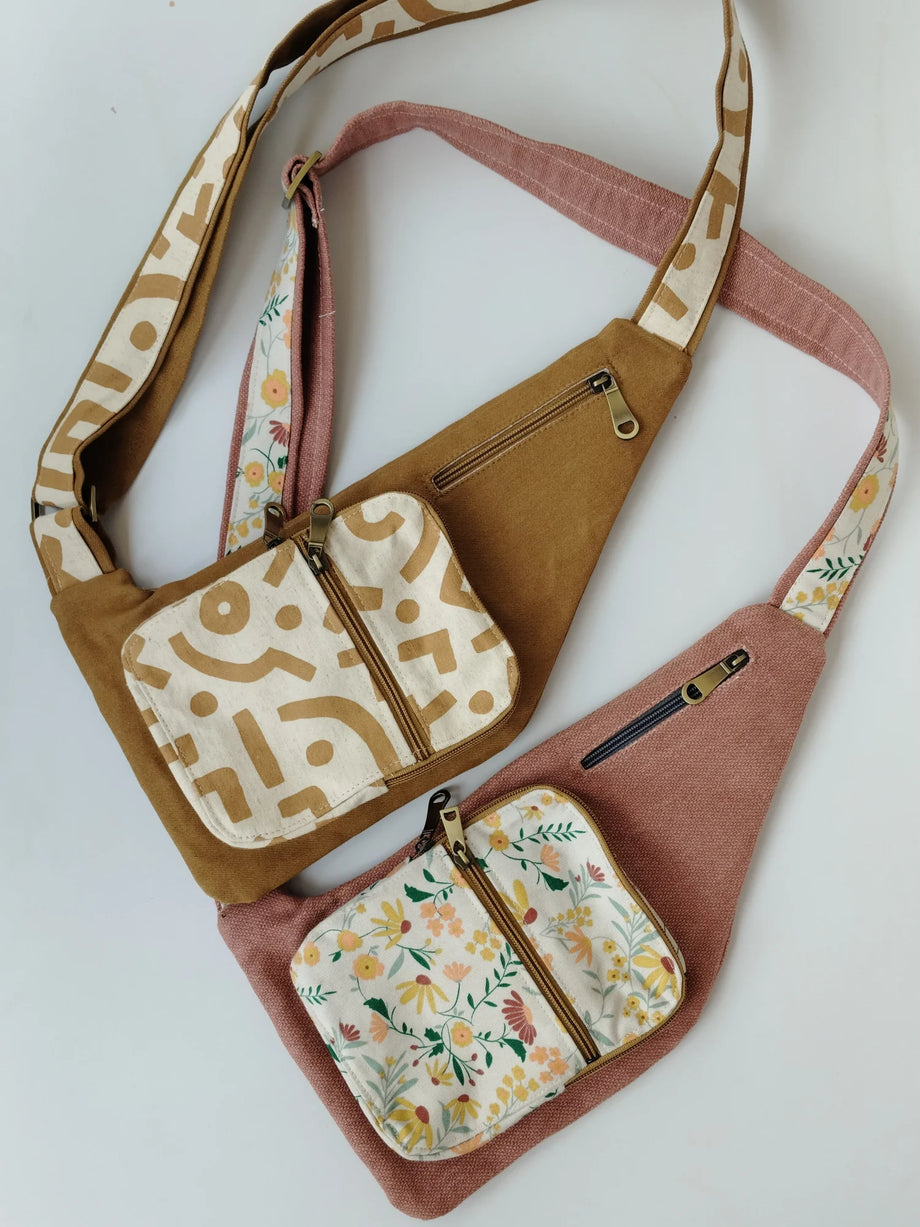 crossbody travel sling bag Wanderlust Sling with SVG Files (Unisex Travel Sling Bag) – Sew Modern Bags