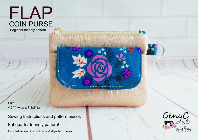 Flap coin purse