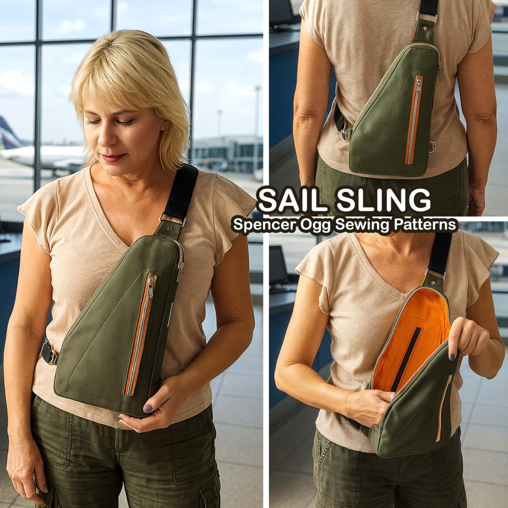 Hand Sling Pattern Sail Sling PDF Sewing Pattern & Video Tutorial – Sew Modern Bags
