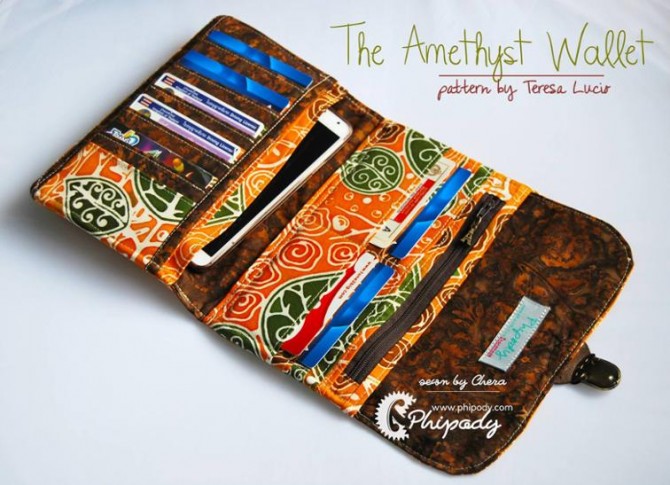 Amethyst Wallet – Sew Modern Bags